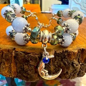 Handmade Memory Wire Cuff Bracelet